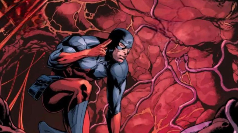 Ray Palmer shrunken inside a body