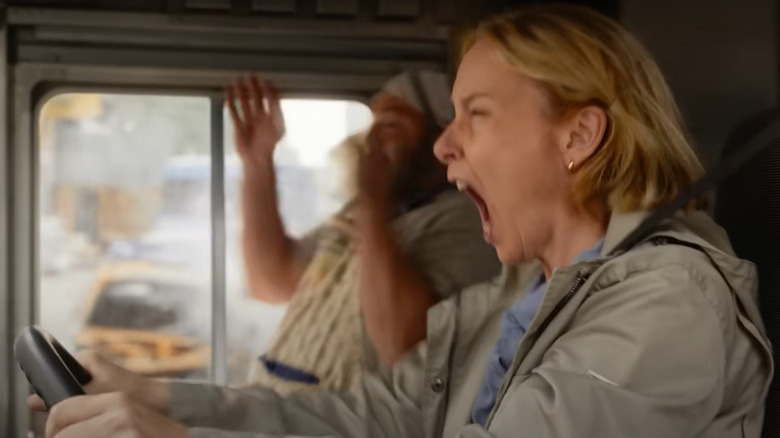 Grace screaming in car