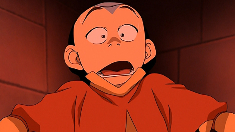 Avatar: The Last Airbender's Aang looks shocked