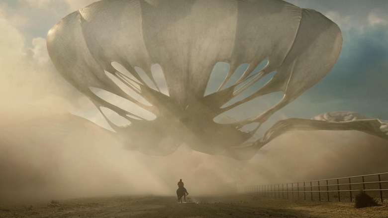 Jean Jacket over the ranch in Nope