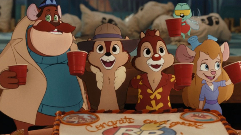 The cast of "Chip 'n Dale: Rescue Rangers"