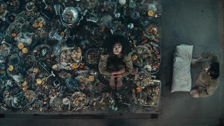 The Platform buffet scene