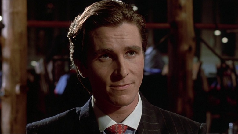 Christian Bale as Patrick Bateman in American Pyscho.