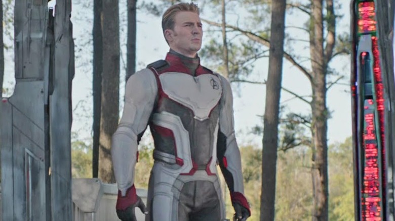 Chris Evans as Captain America prepares to travel back in time in Avengers: Endgame