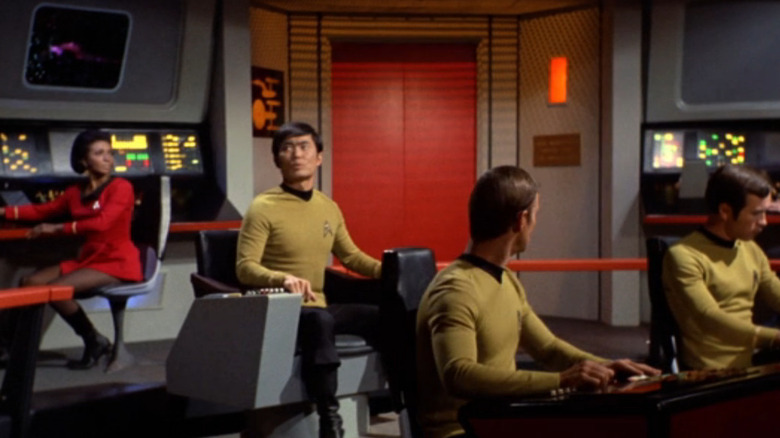 Sulu and Uhura in charge