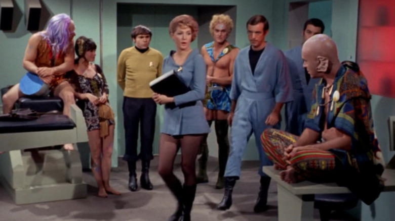 The Enterprise crew meet space hippies