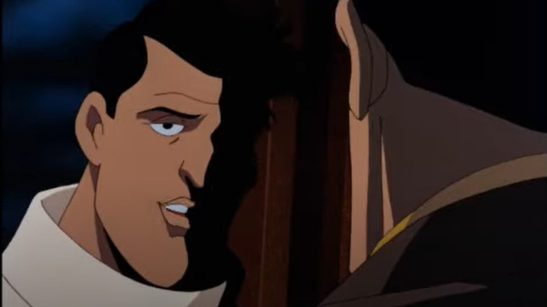 Harvey Dent talking to Bruce Wayne