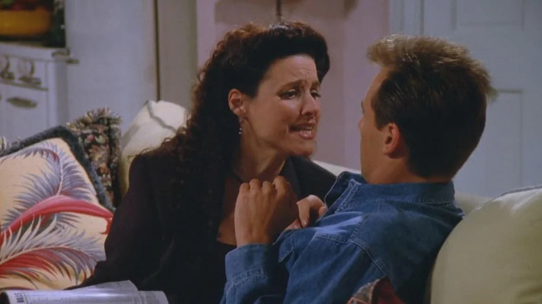 Julia Louis-Dreyfus as Elaine begging her boyfriend to change his name in Seinfeld