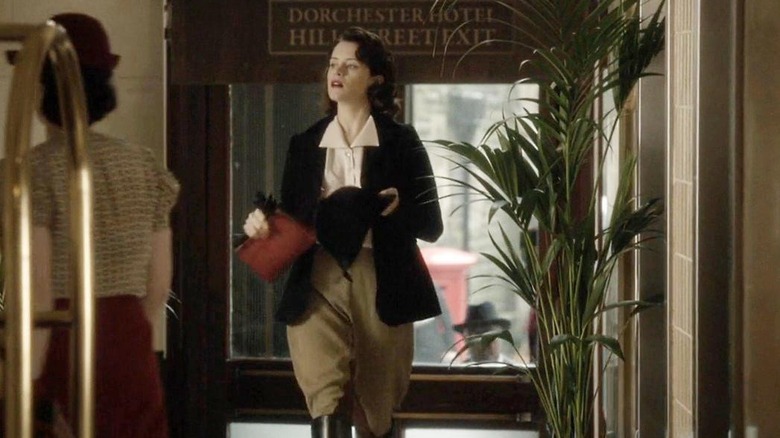 Claire Foy riding attire