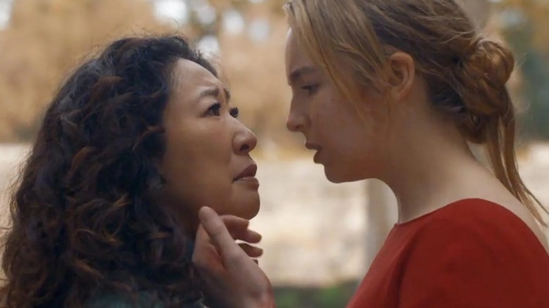 Eve and Villanelle, close