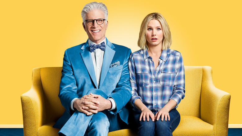 Ted Danson and Kristin Bell in The Good Place