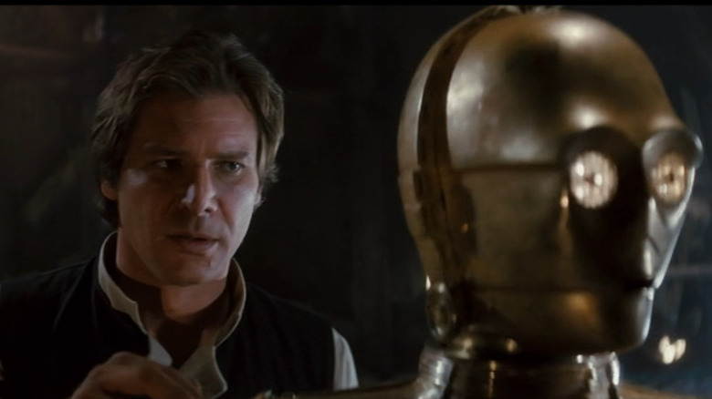 Han badgers Threepio