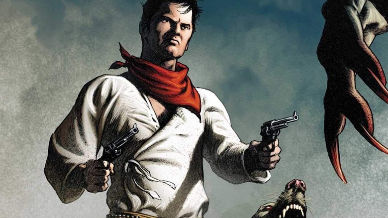 Man with pistols and dog Dark Tower