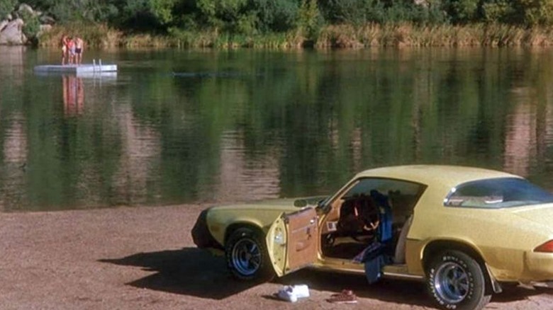 Teenagers at the lake