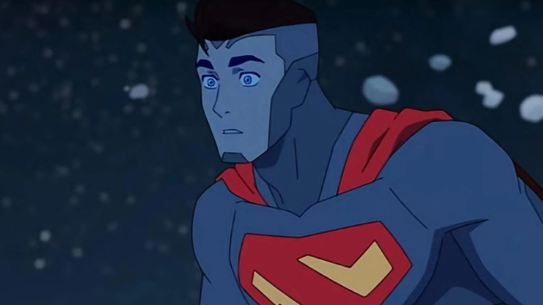Superman wears a space mask is My Adventures with Superman