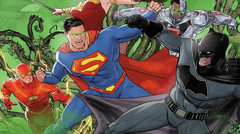 Batman attacked by Superman and the Justice League