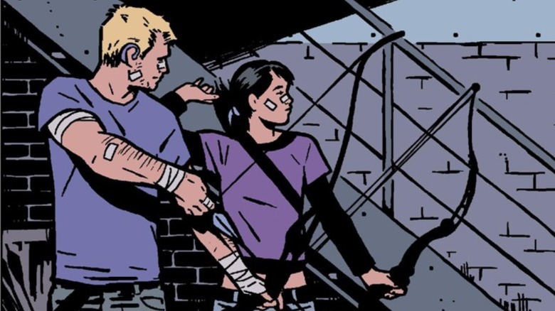 Clint and Kate take aim.