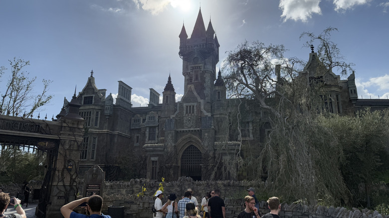 exterior of Monsters Unchained at epic universe