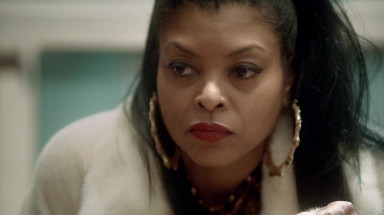 Taraji P. Henson as Cookie Lyon with a severe expression on Empire