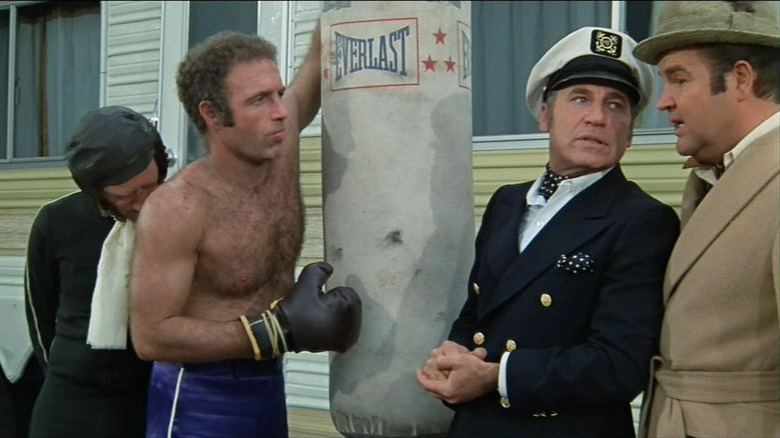 James Caan and Mel Brooks in Silent Film