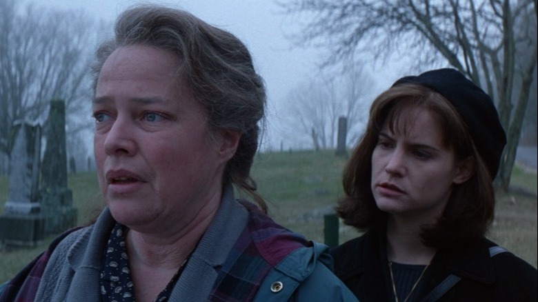 Kathy Bates talks to Jennifer Jason Leigh
