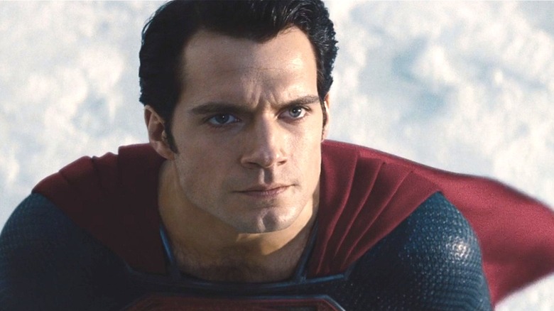 Man of Steel Superman staring at the sky