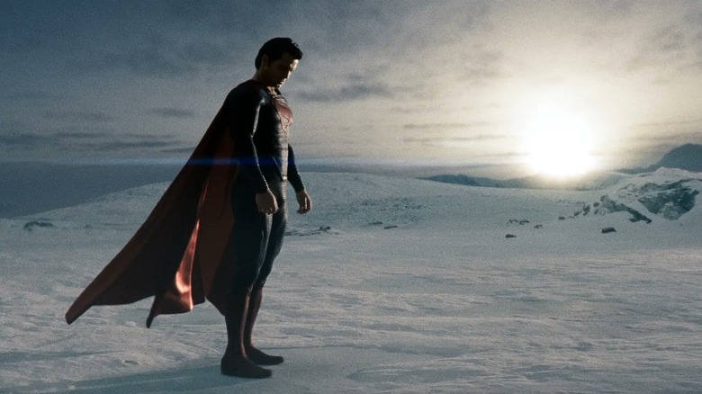 Man of Steel Superman in the snow