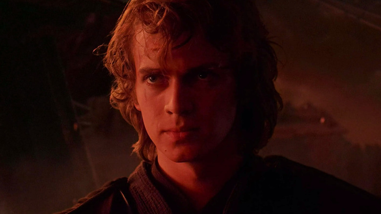 Hayden Christensen as Anakin Skywalker on Mustafar in Star Wars: Revenge of the Sith