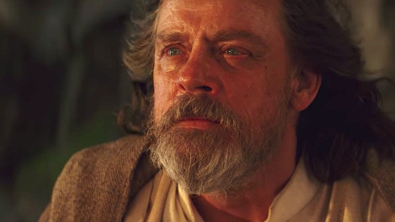 Luke Skywalker staring off into the horizon