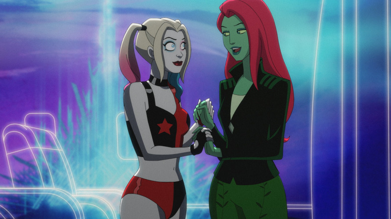 Harley and Ivy holding hands