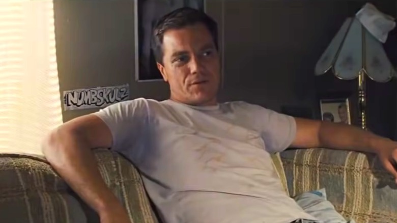 Galen sits on a couch 