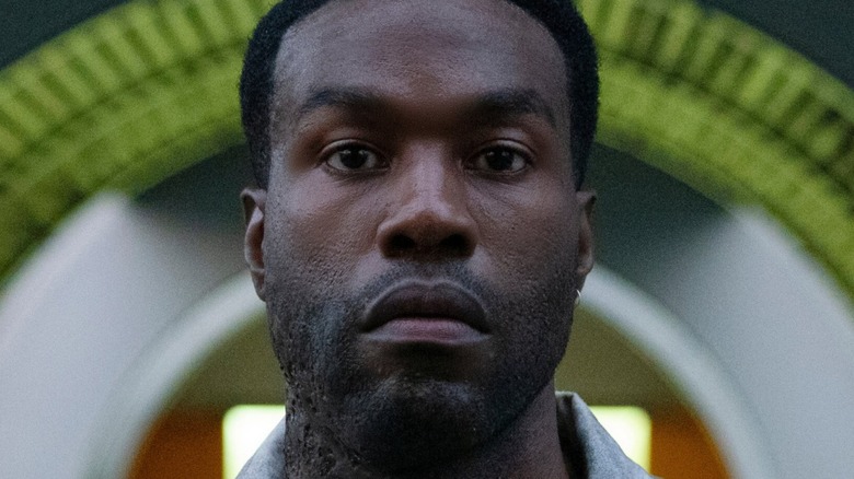 Yahya Abdul-Mateen II Candyman stares at camera