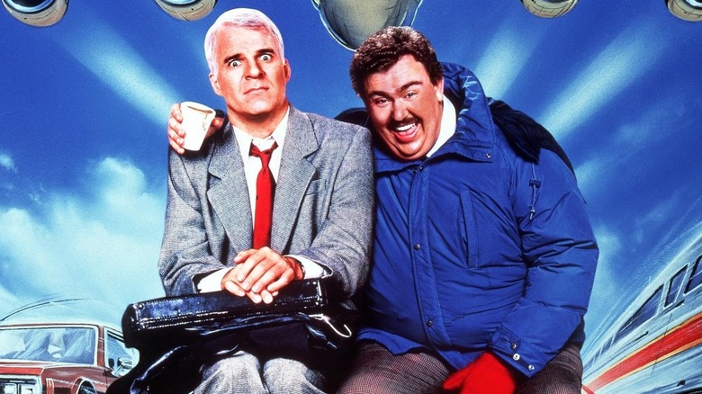Steve Martin and John Candy in PLANES TRAINS AND AUTOMOBILES