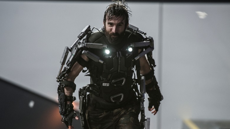 Cyborg Sharlto Copley strides towards his target