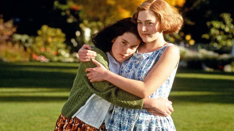 Melanie Lynskey hugging Kate Winslet in Heavenly Creatures