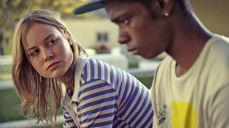 Brie Larson looking at LaKeith Stanfield in Short Term 12