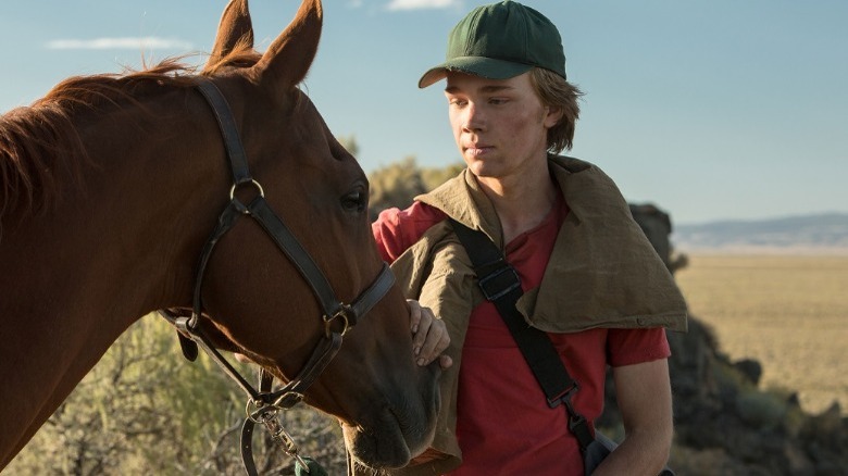 lean on pete boy pets horse