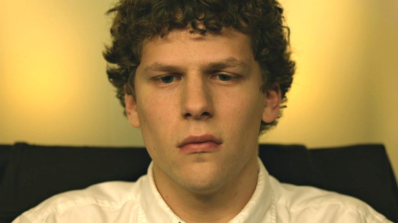 Jesse Eisenberg as Mark Zuckerberg in The Social Network