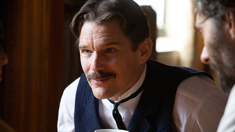 Ethan Hawke smirking