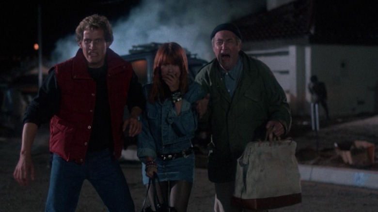 Bystanders scream at zombie attack