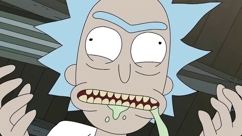 Rick and Morty Rick Drooling
