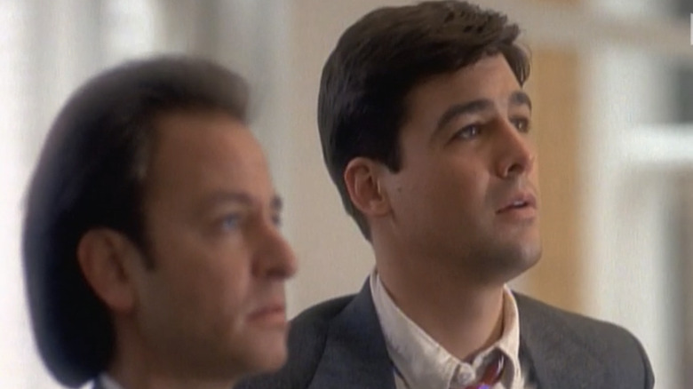FIsher Stevens and Kyle Chandler in "Early Edition"