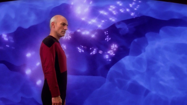 Picard view screen blue void