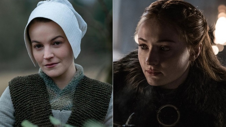 Izzy Meikle-Small as Rachel in Outlander/Sophie Turner as Sansa in Game of Thrones