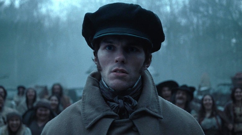 Nicholas Hoult as Thomas Hutter staring in Nosferatu