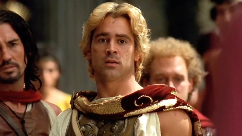 Colin Farrell as Alexander the Great looking ahead in Alexander