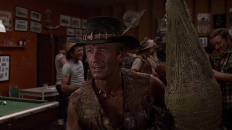 Paul Hogan's Mick Dundee reveals the reason for his nickname in Crocodile Dundee