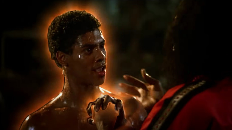 Taimak as Bruce Leroy gets The Glow in The Last Dragon