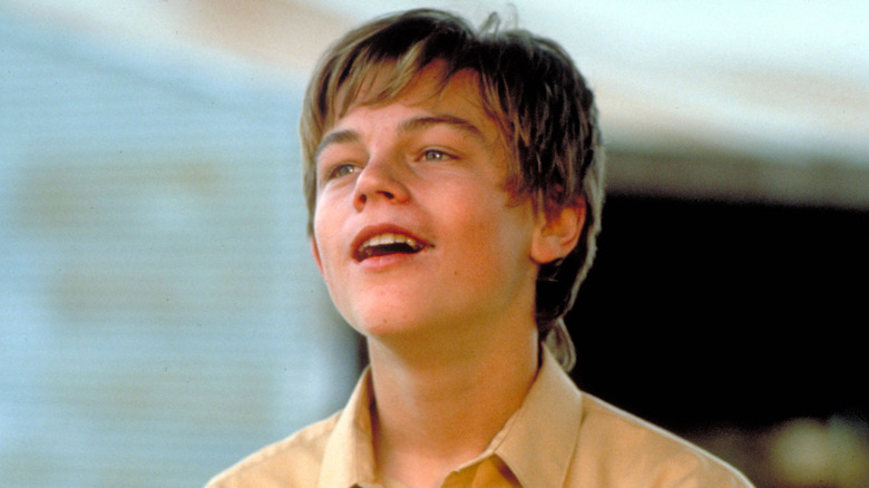 Leonardo DiCaprio as Arnold Grape, smiling in What's Eating Gilbert Grape.