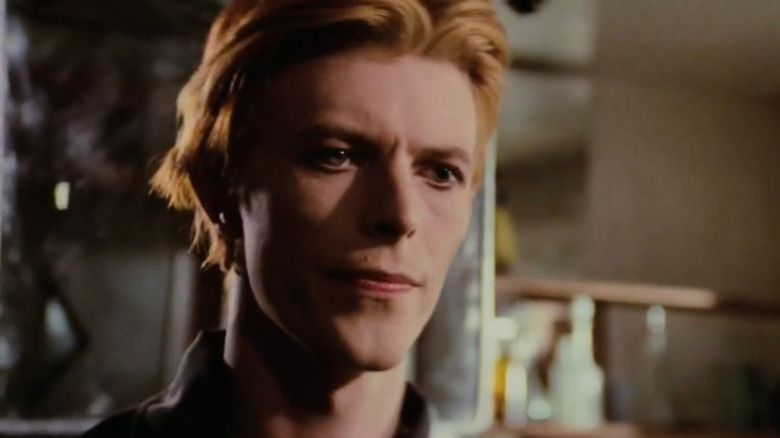 Thomas (David Bowie) in a pawn shop in The Man Who Fell to Earth